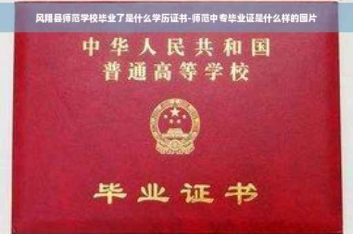 风翔县师范学校毕业了是什么学历证书-师范中专毕业证是什么样的图片