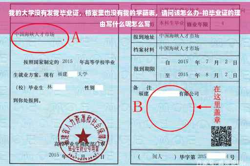 我的大学没有发我毕业证，档案里也没有我的学籍表，请问该怎么办-拍毕业证的理由写什么呢怎么写