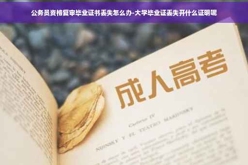 公务员资格复审毕业证书丢失怎么办-大学毕业证丢失开什么证明呢