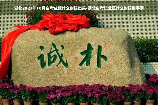 湖北2023年10月自考成绩什么时候出来-湖北自考毕业证什么时候到手啊