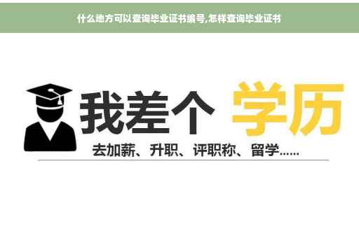 什么地方可以查询毕业证书编号,怎样查询毕业证书