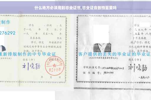什么地方必须用到毕业证书,毕业证会放档案里吗