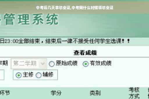 中考后几天拿毕业证,中考网什么时候领毕业证