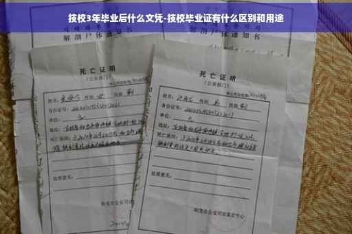 技校3年毕业后什么文凭-技校毕业证有什么区别和用途