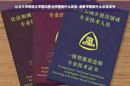 公立大学和独立学院与民办学院有什么区别-嘉庚学院发什么毕业证书