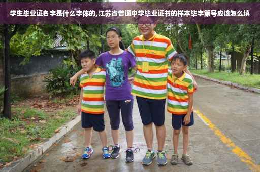 学生毕业证名字是什么字体的,江苏省普通中学毕业证书的样本毕字第号应该怎么填