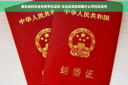 要毕业的毕业生有学位证吗-毕业证是指获取什么学位的证书