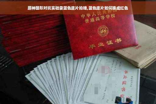 原神图形对抗实验录蓝色底片拍啥,蓝色底片如何换成红色
