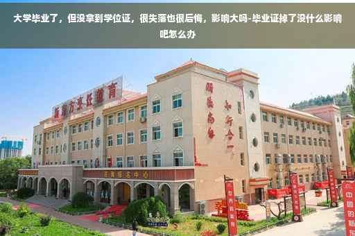 大学毕业了，但没拿到学位证，很失落也很后悔，影响大吗-毕业证掉了没什么影响吧怎么办