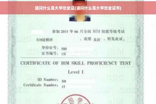 请问什么是大学毕业证(请问什么是大学毕业证书)