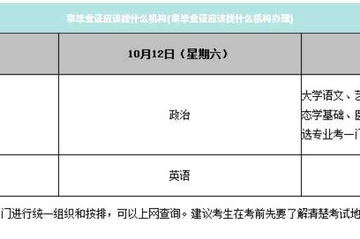 拿毕业证应该找什么机构(拿毕业证应该找什么机构办理)