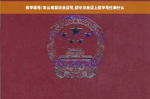 有学籍号/怎么推算毕业证号,初中毕业证上初字号代表什么