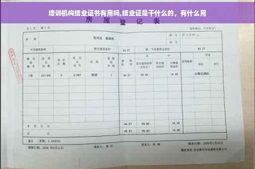 培训机构结业证书有用吗,结业证是干什么的，有什么用