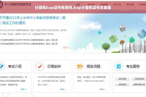 计算机bap证书有用吗,bap计算机证书含金量