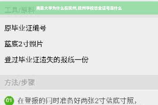 南昌大学为什么在抚州,抚州学校毕业证号是什么