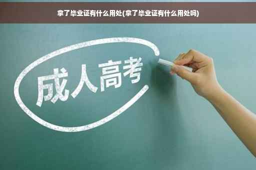 拿了毕业证有什么用处(拿了毕业证有什么用处吗)