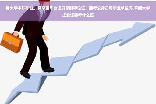 我大学本科毕业，只拿到毕业证没拿到学位证，能考公务员和事业单位吗,拿到大学毕业证要考什么证