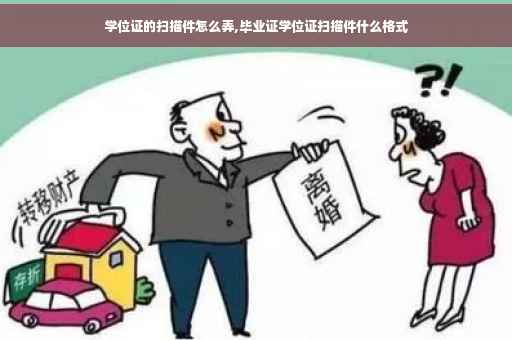 学位证的扫描件怎么弄,毕业证学位证扫描件什么格式