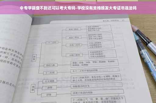中专学籍查不到还可以考大专吗-学校没有资格颁发大专证书违法吗