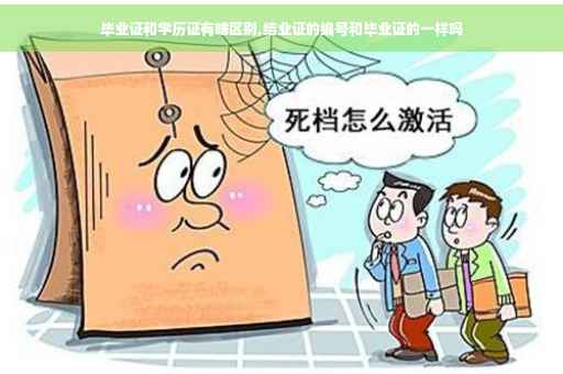 毕业证和学历证有啥区别,结业证的编号和毕业证的一样吗