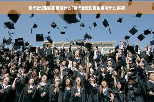 领毕业证时报到证是什么(领毕业证时报到证是什么意思)