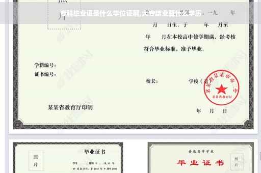 专科毕业证是什么学位证啊,大专结业算什么学历