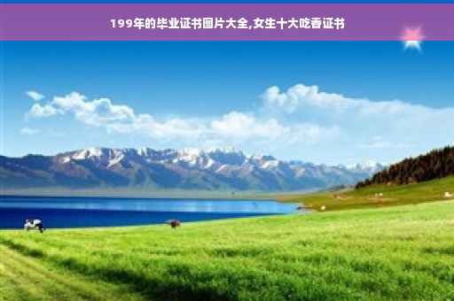 199年的毕业证书图片大全,女生十大吃香证书