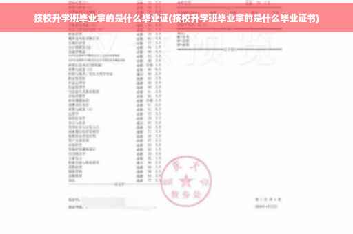 技校升学班毕业拿的是什么毕业证(技校升学班毕业拿的是什么毕业证书)