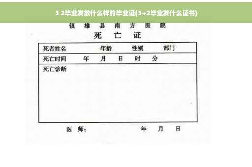 3 2毕业发放什么样的毕业证(3+2毕业发什么证书)