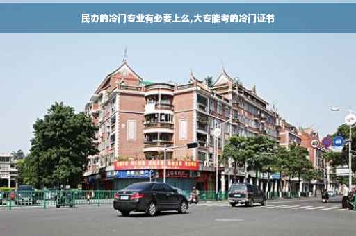 民办的冷门专业有必要上么,大专能考的冷门证书 民办的冷门专业有必要上么,大专能考的冷门证书