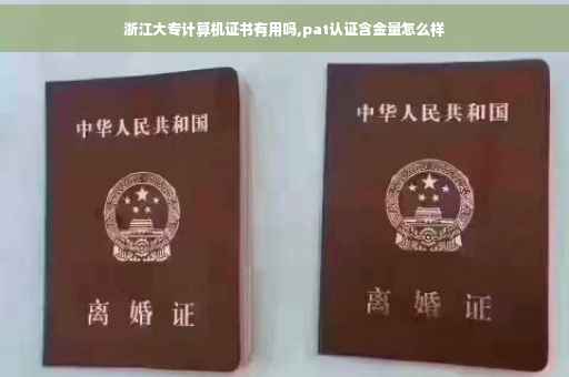 浙江大专计算机证书有用吗,pat认证含金量怎么样