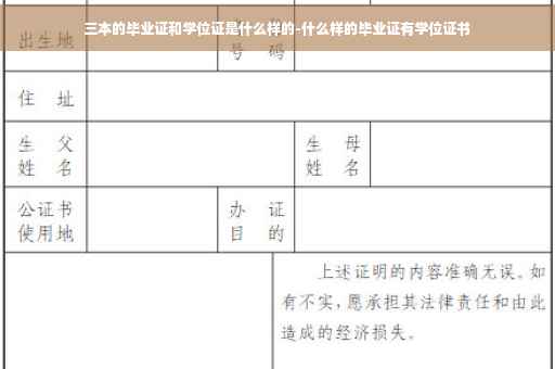 三本的毕业证和学位证是什么样的-什么样的毕业证有学位证书