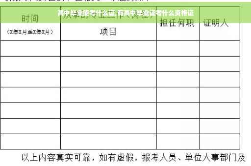 高中毕业能考什么证,有高中毕业证考什么资格证