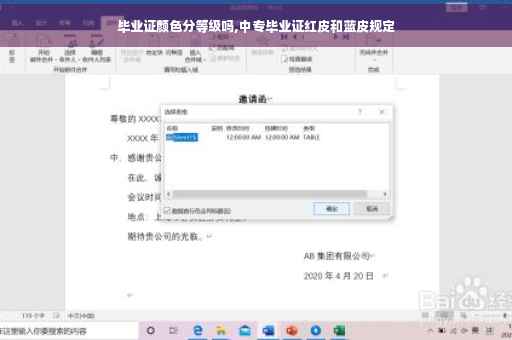 毕业证颜色分等级吗,中专毕业证红皮和蓝皮规定
