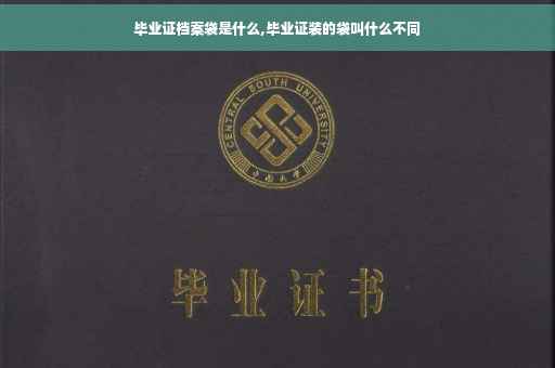 毕业证档案袋是什么,毕业证装的袋叫什么不同