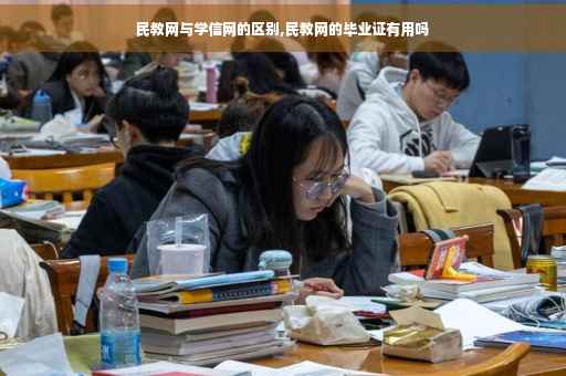 民教网与学信网的区别,民教网的毕业证有用吗