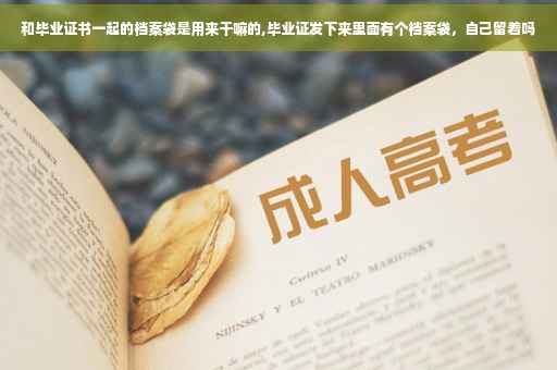 和毕业证书一起的档案袋是用来干嘛的,毕业证发下来里面有个档案袋，自己留着吗
