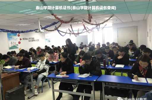 泰山学院计算机证书(泰山学院计算机证书查询)