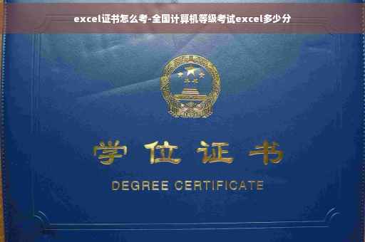 excel证书怎么考-全国计算机等级考试excel多少分