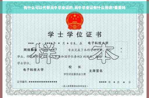有什么可以代替高中毕业证的,高中毕业证有什么用途?重要吗