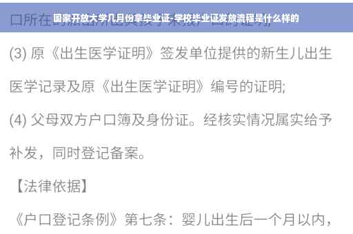 国家开放大学几月份拿毕业证-学校毕业证发放流程是什么样的