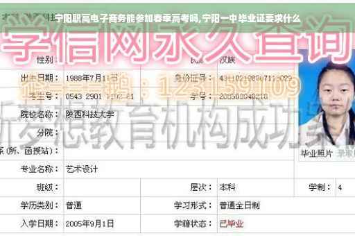 宁阳职高电子商务能参加春季高考吗,宁阳一中毕业证要求什么