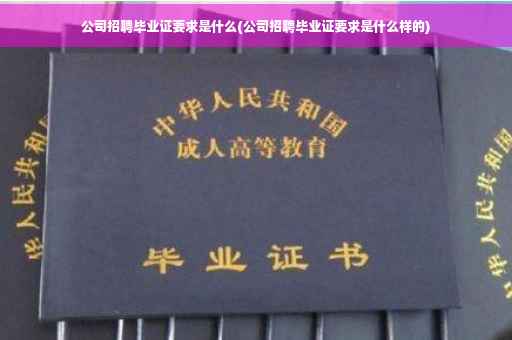 公司招聘毕业证要求是什么(公司招聘毕业证要求是什么样的)