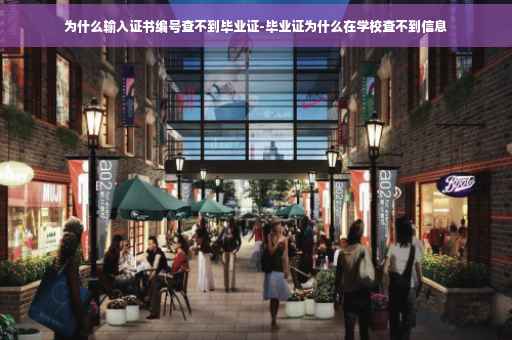 为什么输入证书编号查不到毕业证-毕业证为什么在学校查不到信息