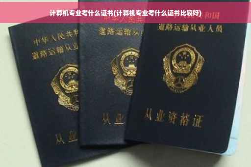计算机专业考什么证书(计算机专业考什么证书比较好)