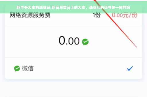 职中升大专的毕业证,职高与普高上的大专，毕业后的证书是一样的吗