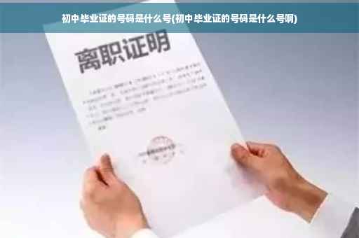 初中毕业证的号码是什么号(初中毕业证的号码是什么号啊)