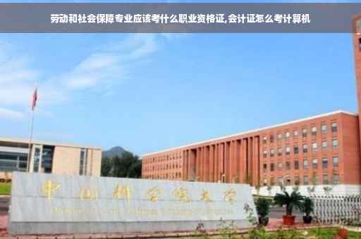 劳动和社会保障专业应该考什么职业资格证,会计证怎么考计算机