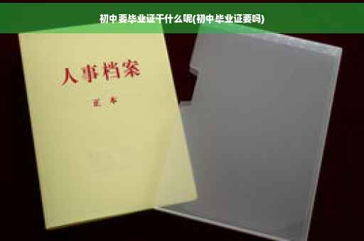 初中要毕业证干什么呢(初中毕业证要吗)
