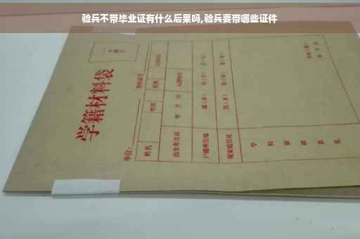 验兵不带毕业证有什么后果吗,验兵要带哪些证件